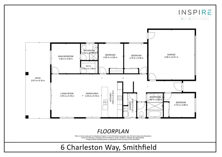 Floorplan of Homely house listing, 6 Charleston Way, Smithfield QLD 4878
