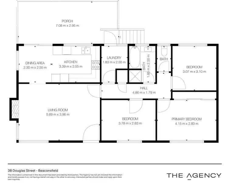 Floorplan of Homely house listing, 38 Douglas Street, Beaconsfield TAS 7270