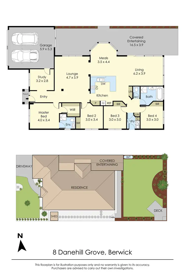 Floorplan of Homely house listing, 8 Danehill Grove, Berwick VIC 3806