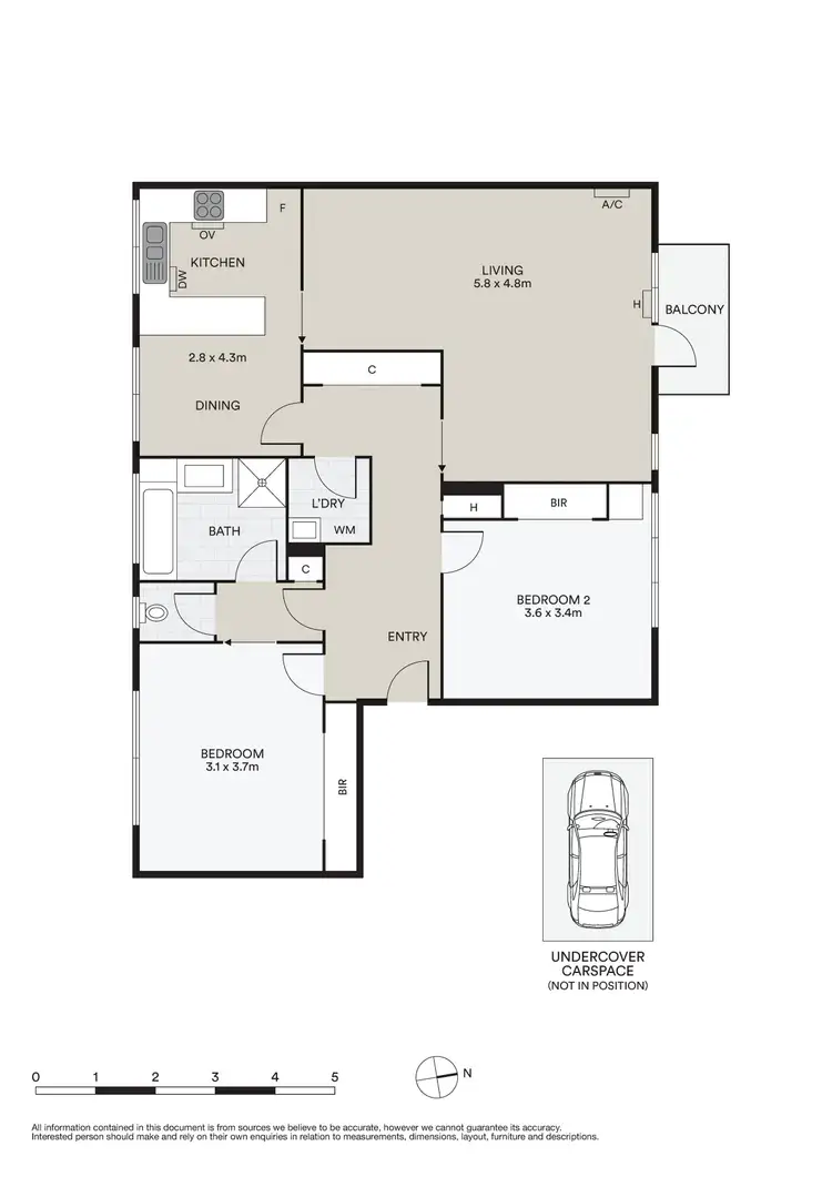 Floorplan of Homely apartment listing, 6/11 Lansdowne Road, St Kilda VIC 3182