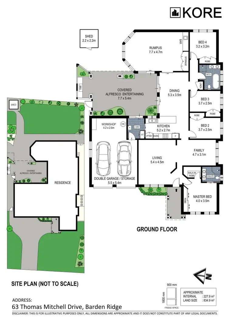 Floorplan of Homely house listing, 63 Thomas Mitchell Drive, Barden Ridge NSW 2234