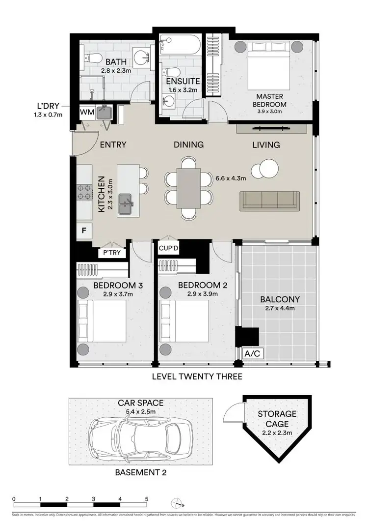 Floorplan of Homely apartment listing, 2305/9 Nipper Street, Homebush NSW 2140