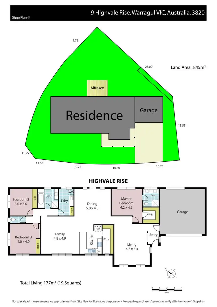 Floorplan of Homely house listing, 9 Highvale Rise, Warragul VIC 3820