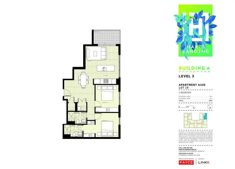 Floorplan of Homely apartment listing, 320/1-39 Lord Sheffield Circuit, Penrith NSW 2750