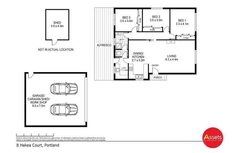 Floorplan of Homely house listing, 8 Hakea Court, Portland VIC 3305