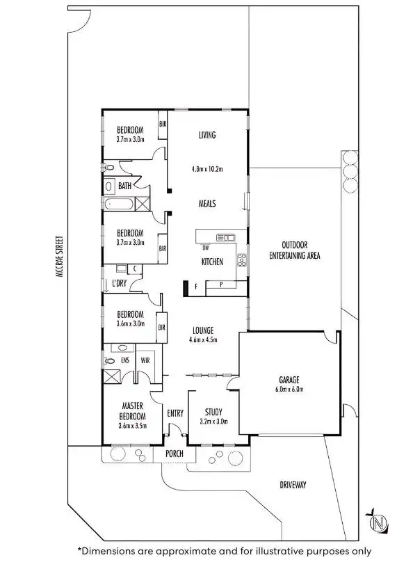 Floorplan of Homely house listing, 109 Eureka Drive, Manor Lakes VIC 3024
