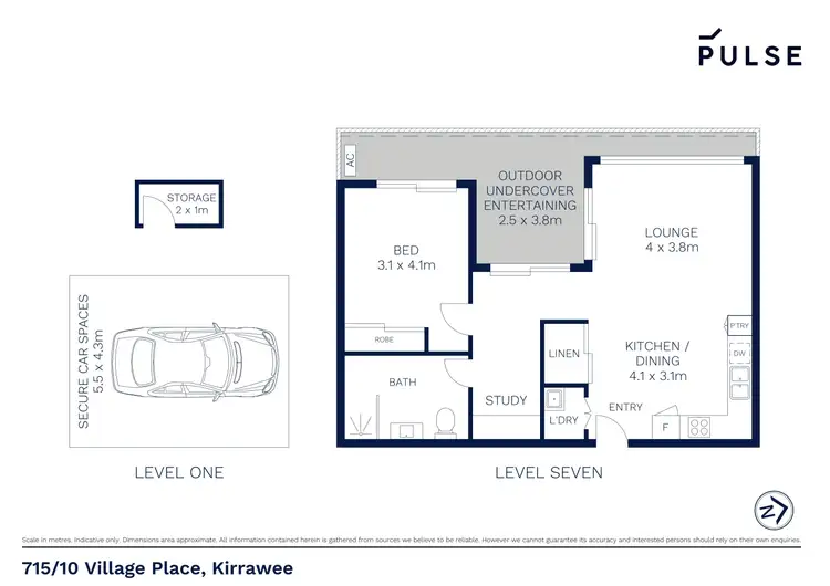 Floorplan of Homely apartment listing, 715/10 Village Place, Kirrawee NSW 2232