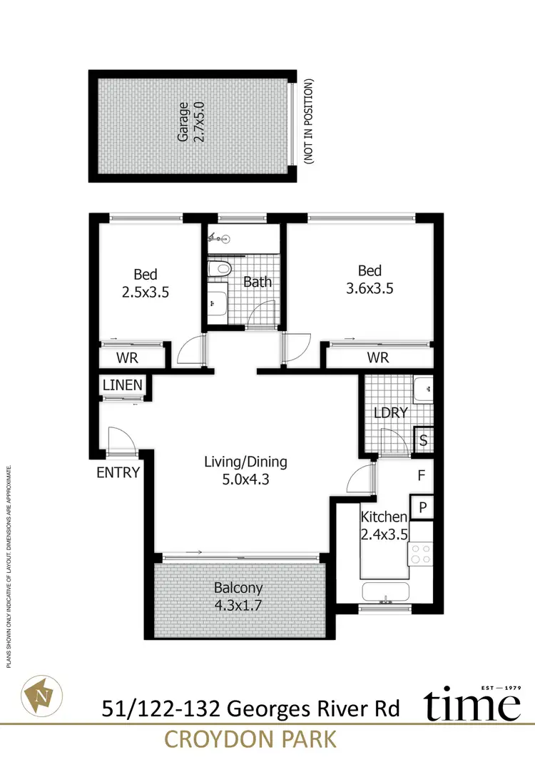 Floorplan of Homely apartment listing, 51/122-132 Georges River Road, Croydon Park NSW 2133