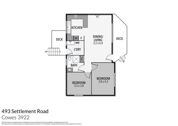 Floorplan of Homely house listing, 493 Settlement Road, Cowes VIC 3922