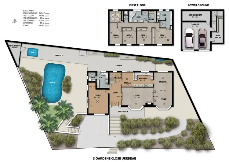 Floorplan of Homely house listing, 3 Oakdene Close, Urrbrae SA 5064