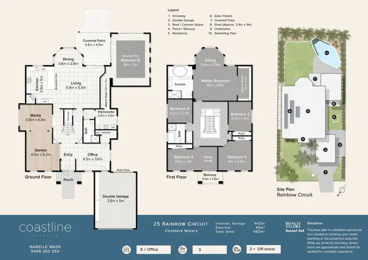 Floorplan of Homely house listing, 25 Rainbow Circuit, Coomera Waters QLD 4209