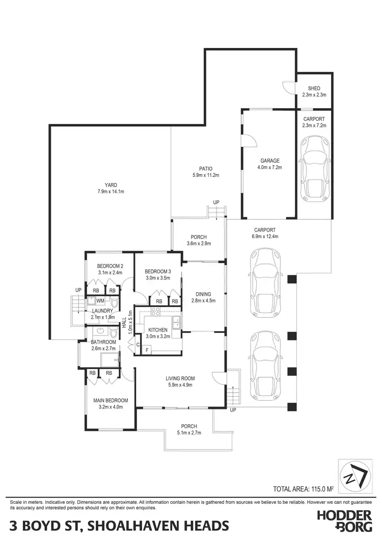 Floorplan of Homely house listing, 3 Boyd Street, Shoalhaven Heads NSW 2535