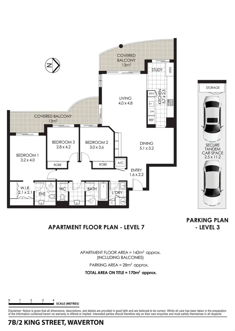 Floorplan of Homely apartment listing, 7B/2 King Street, Waverton NSW 2060