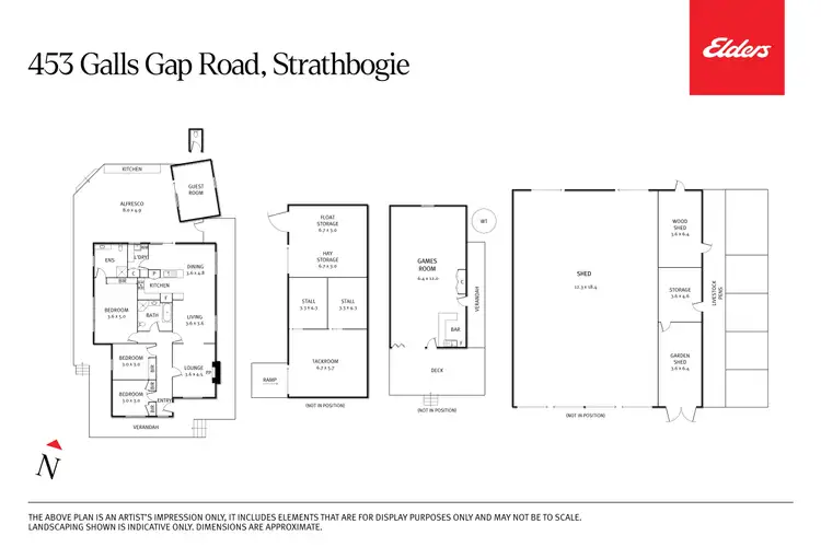 Floorplan of Homely house listing, 453 Galls Gap Road, Strathbogie VIC 3666