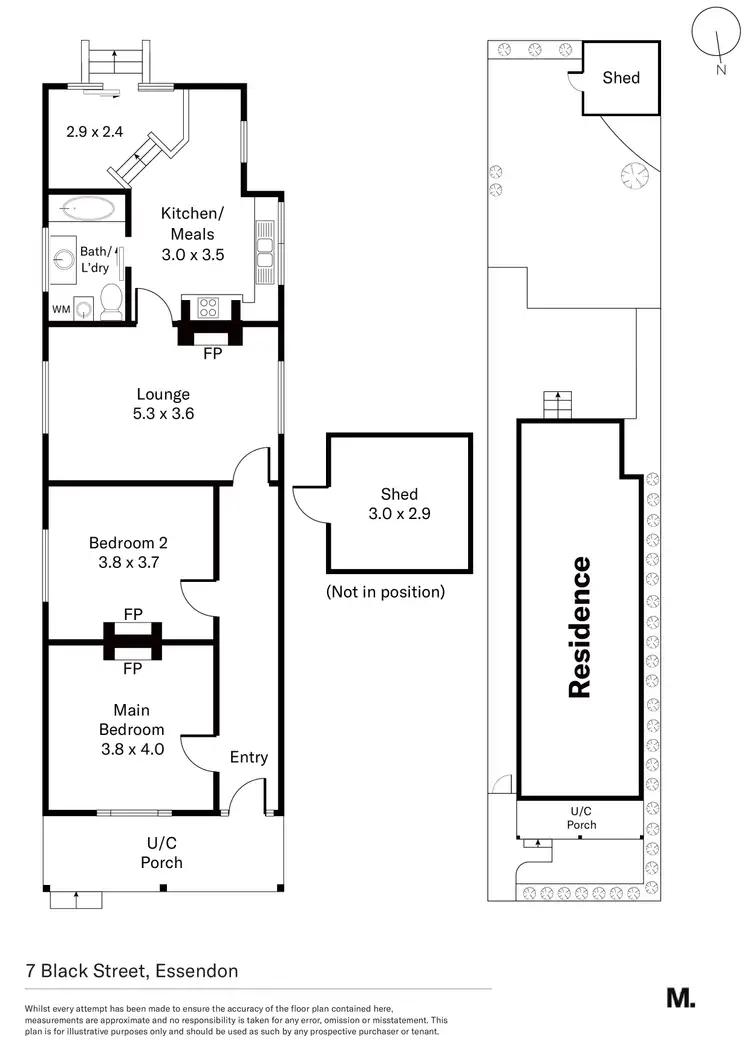 Floorplan of Homely house listing, 7 Black Street, Essendon VIC 3040