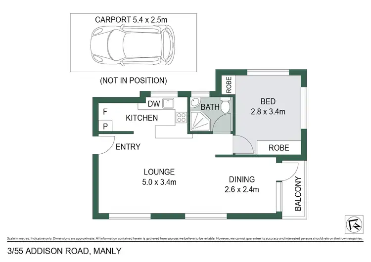 Floorplan of Homely apartment listing, 3/55 Addison Road, Manly NSW 2095