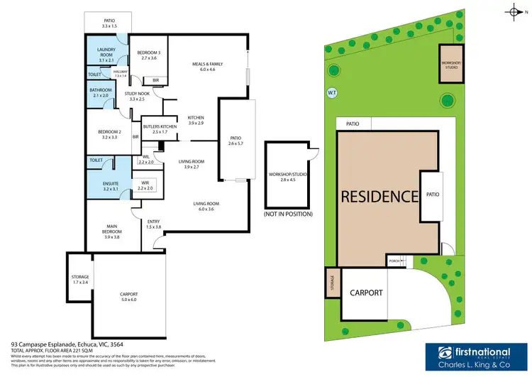 Floorplan of Homely house listing, 93 Campaspe Esplanade, Echuca VIC 3564