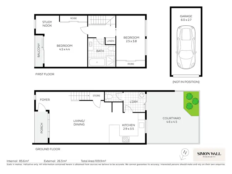 Floorplan of Homely townhouse listing, 3/8 Dent Street, Merewether NSW 2291