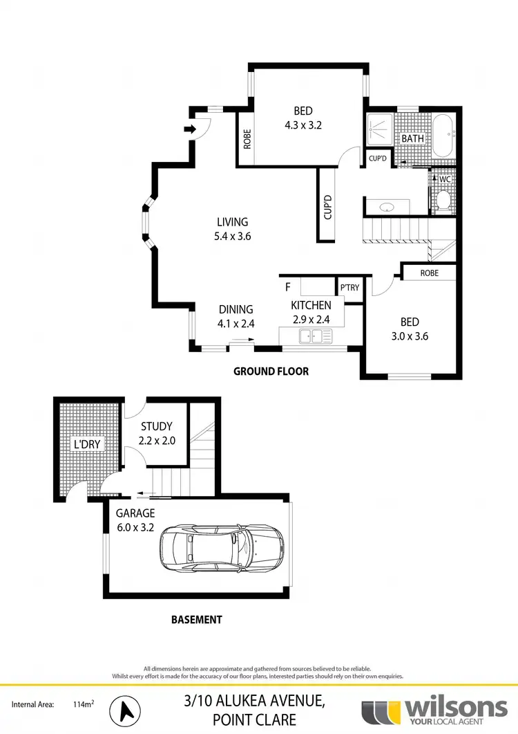 Floorplan of Homely villa listing, 3/10 Alukea Avenue, Point Clare NSW 2250