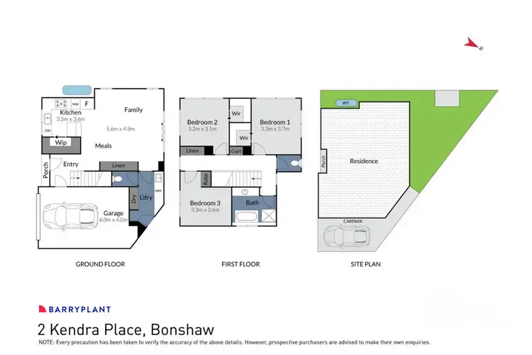 Floorplan of Homely house listing, 2 Kendra Place, Bonshaw VIC 3352