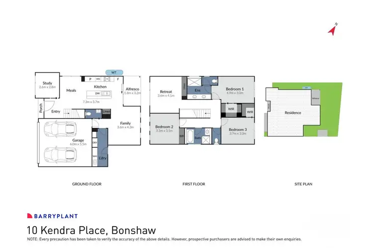 Floorplan of Homely house listing, 10 Kendra Place, Bonshaw VIC 3352