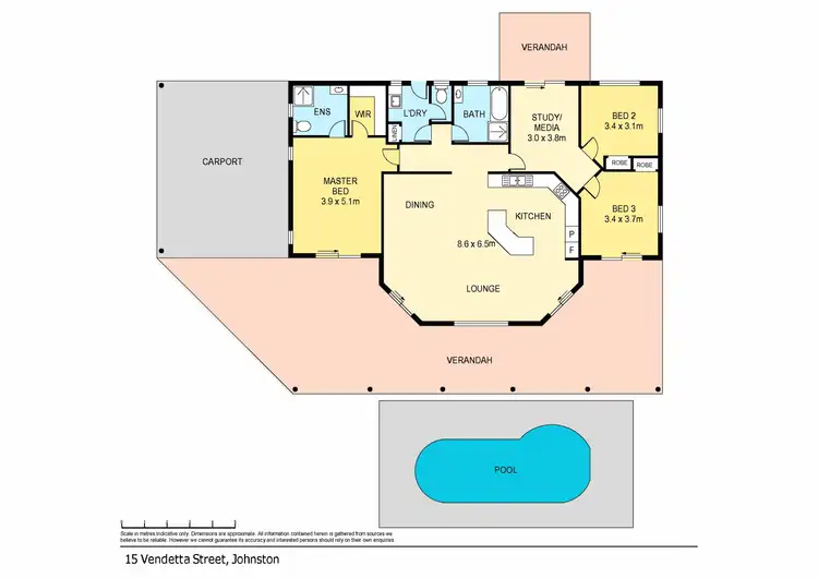 Floorplan of Homely house listing, 15 Vendetta Crescent, Johnston NT 832