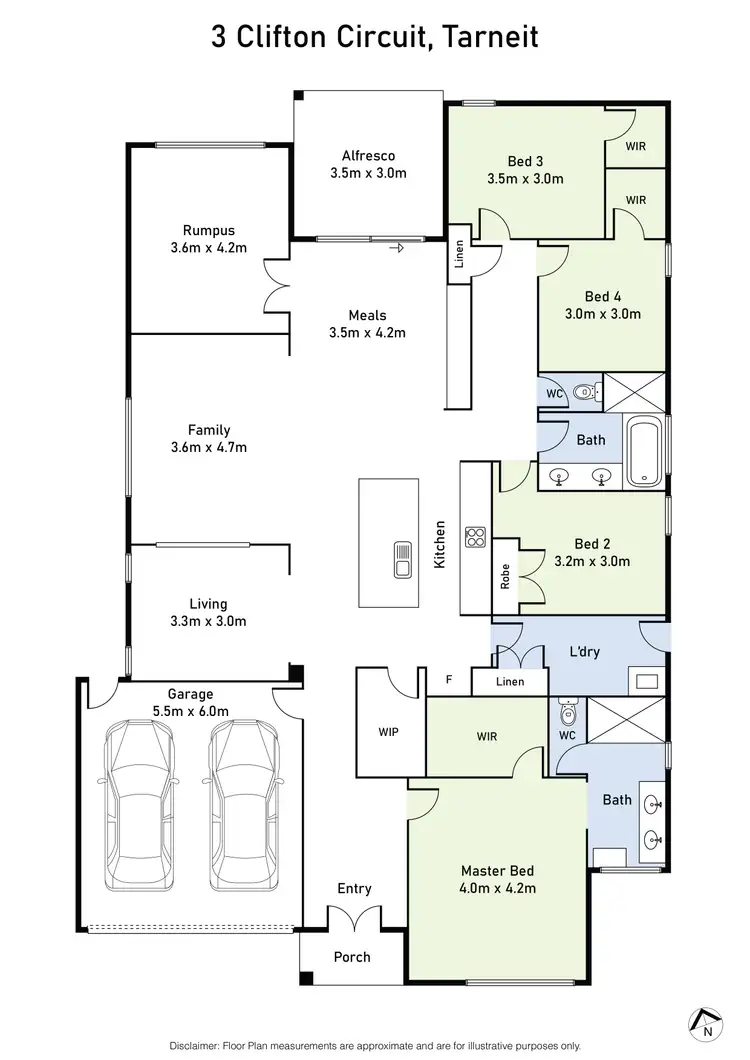 Floorplan of Homely house listing, 3 Clifton Circuit, Tarneit VIC 3029