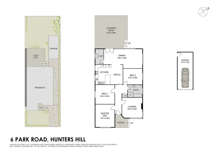 Floorplan of Homely house listing, 6 Park Road, Hunters Hill NSW 2110