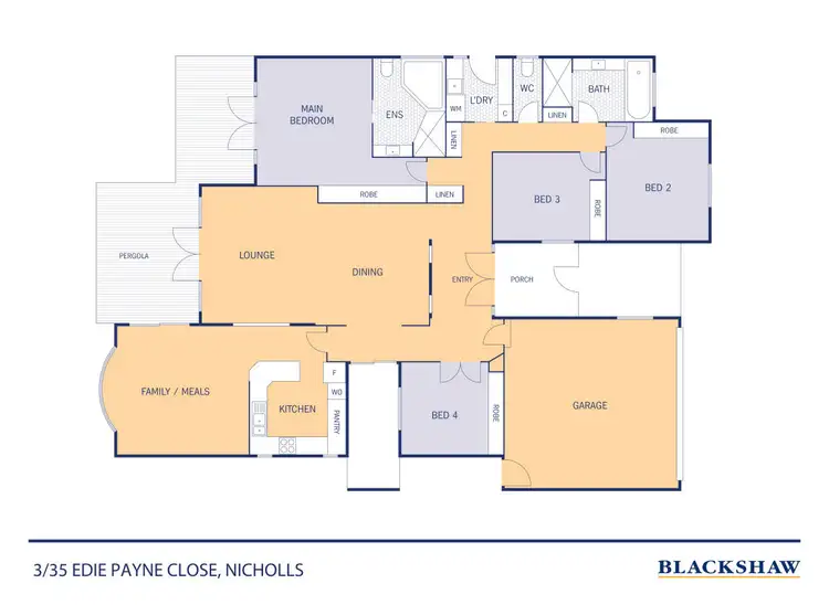 Floorplan of Homely townhouse listing, 3/35 Edie Payne Close, Nicholls ACT 2913