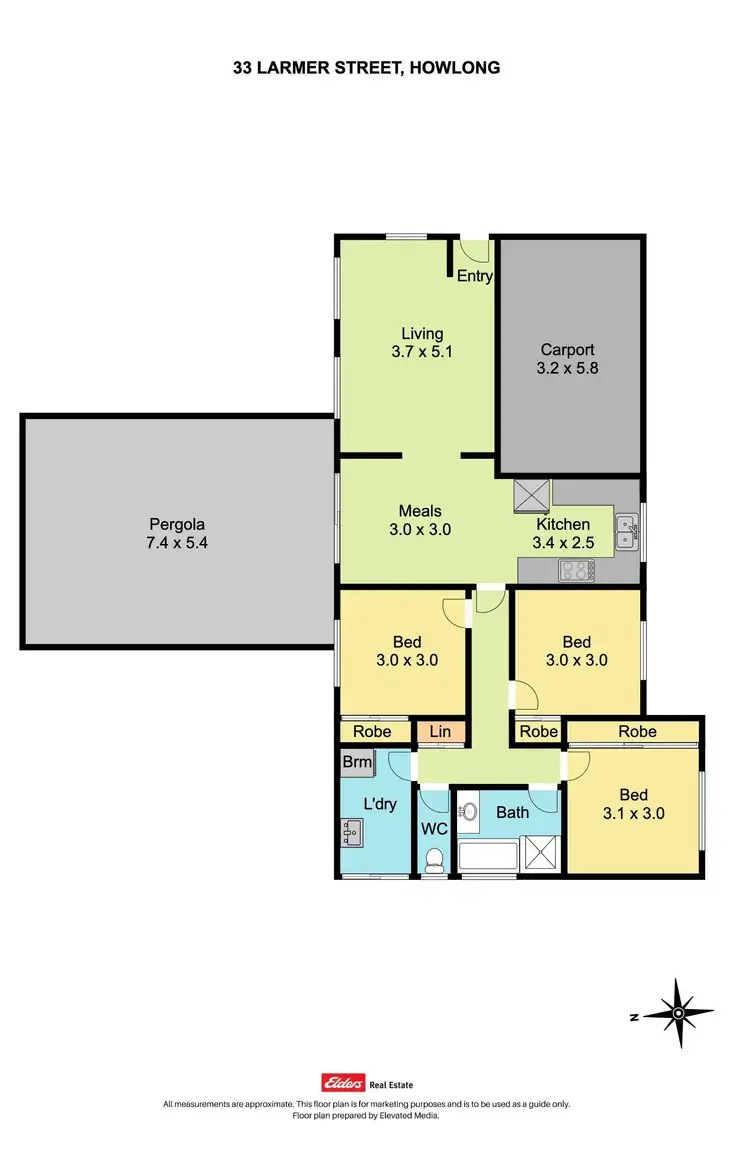 Floorplan of Homely house listing, 33 Larmer Street, Howlong NSW 2643