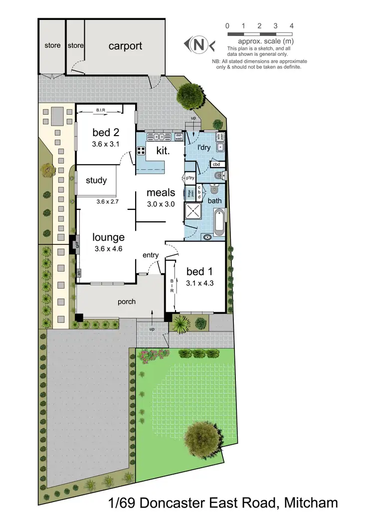 Floorplan of Homely unit listing, 1/69 Doncaster East Road, Mitcham VIC 3132