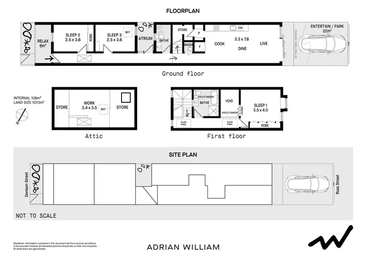 Floorplan of Homely house listing, 85 Denison Street, Camperdown NSW 2050