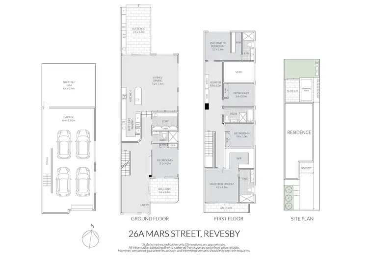 Floorplan of Homely semi-detached listing, 26A Mars Street, Revesby NSW 2212
