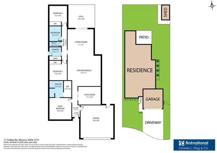 Floorplan of Homely house listing, 17 Cobba Way, Moama NSW 2731