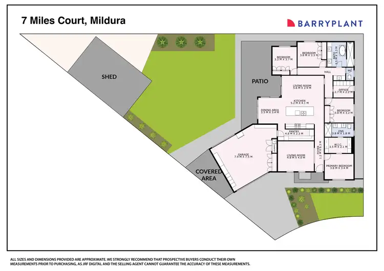 Floorplan of Homely house listing, 7 Miles Court, Mildura VIC 3500