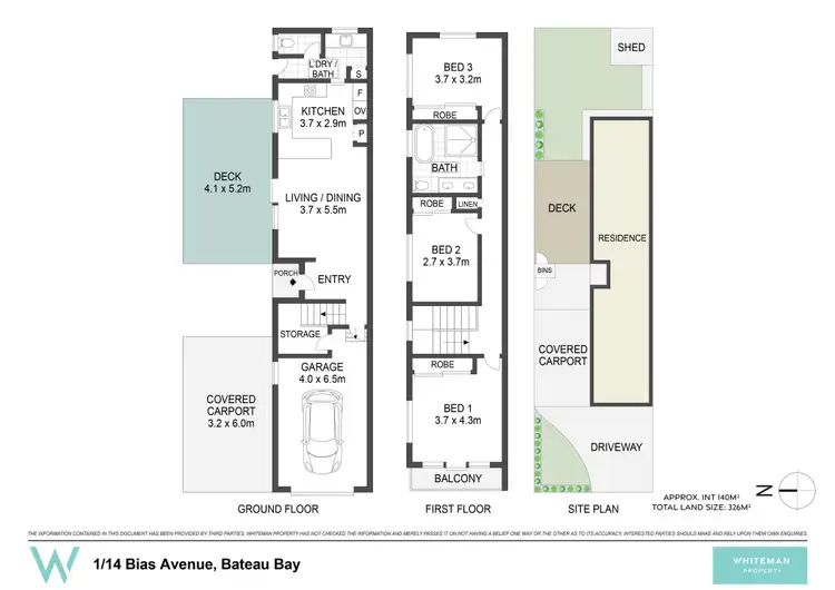 Floorplan of Homely townhouse listing, 1/14 Bias Avenue, Bateau Bay NSW 2261