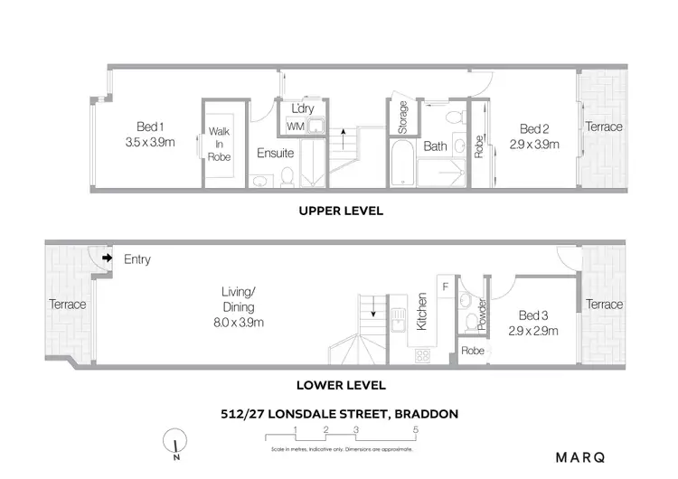 Floorplan of Homely apartment listing, 512/27 Lonsdale Street, Braddon ACT 2612