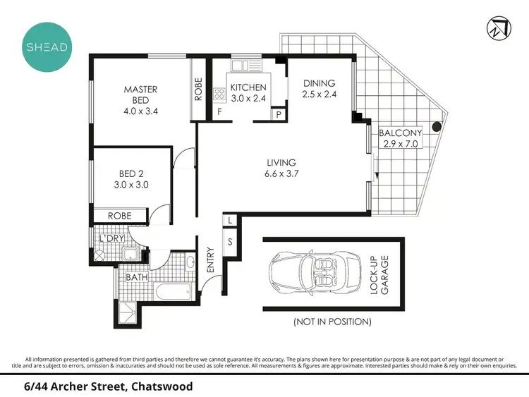Floorplan of Homely apartment listing, 6/44 Archer Street, Chatswood NSW 2067