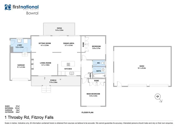 Floorplan of Homely house listing, 1 Throsby Road, Fitzroy Falls NSW 2577