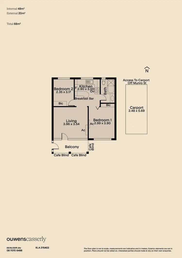 Floorplan of Homely unit listing, 27/3 Ferguson Street, Glenelg North SA 5045
