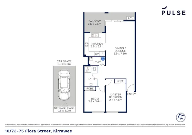 Floorplan of Homely apartment listing, 10/73-75 Flora Street, Kirrawee NSW 2232
