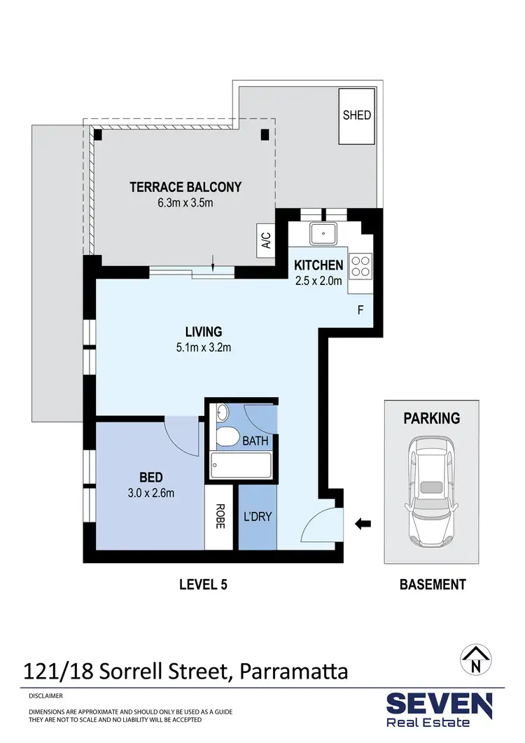 Floorplan of Homely apartment listing, 121/18 Sorrell Street, Parramatta NSW 2150