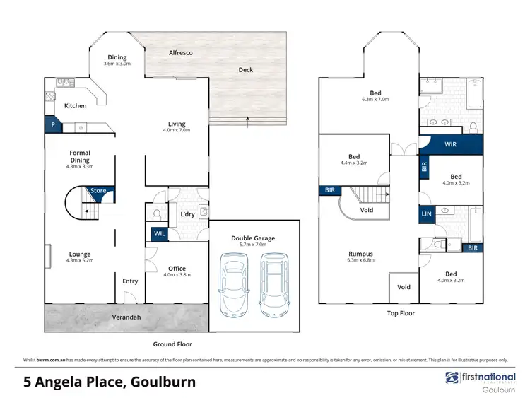 Floorplan of Homely house listing, 5 Angela Place, Goulburn NSW 2580