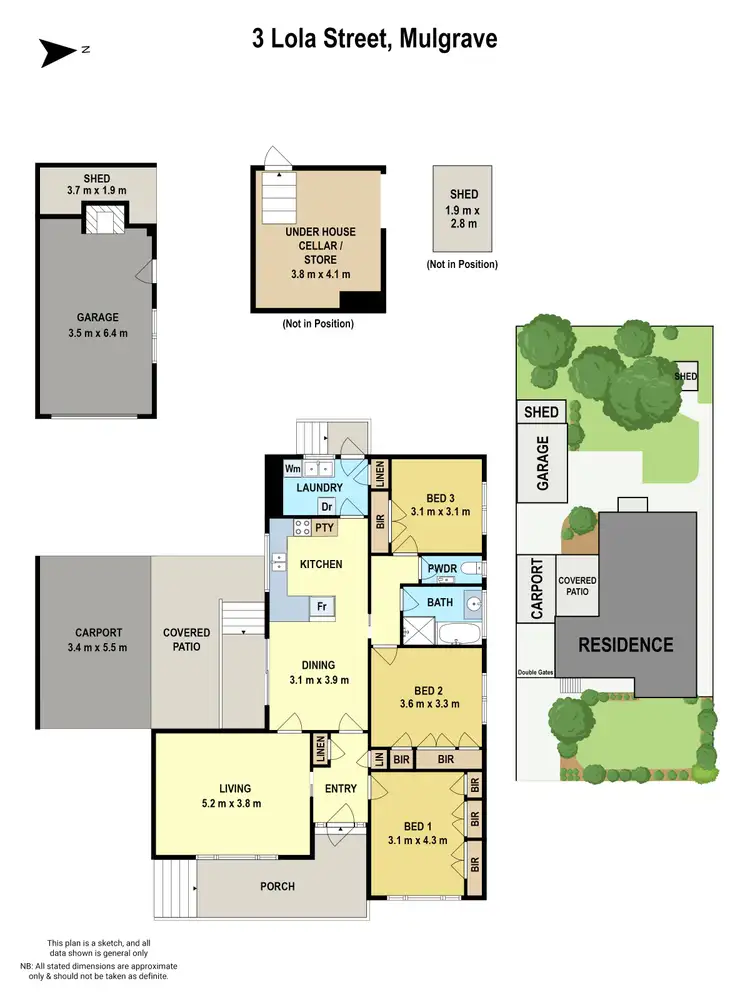 Floorplan of Homely house listing, 3 Lola Street, Mulgrave VIC 3170