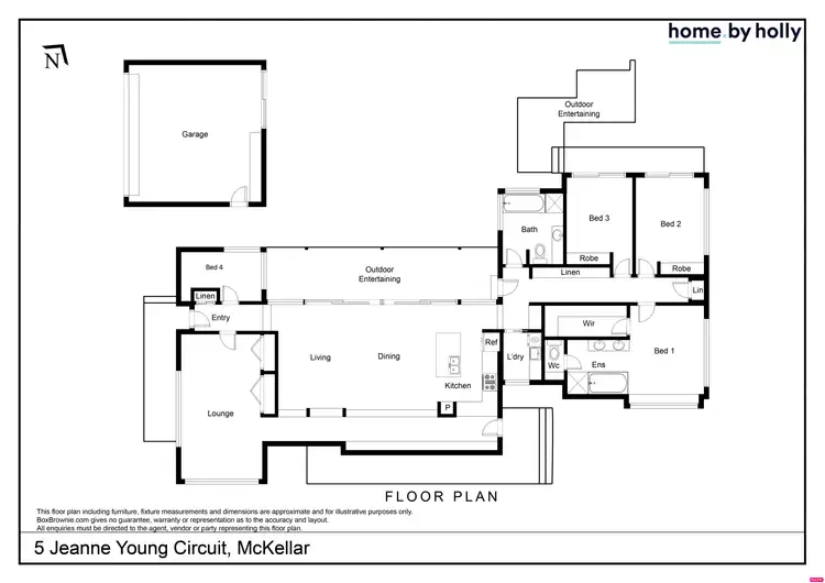 Floorplan of Homely house listing, 5 Jeanne Young Circuit, Mckellar ACT 2617