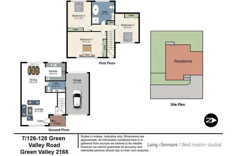 Floorplan of Homely townhouse listing, 7/126-128 Green Valley Road, Green Valley NSW 2168