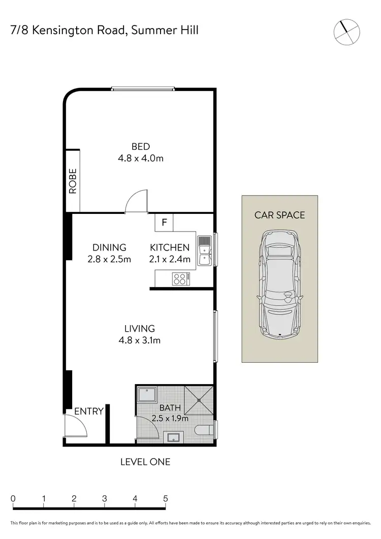 Floorplan of Homely apartment listing, 7/8 Kensington Road, Summer Hill NSW 2130