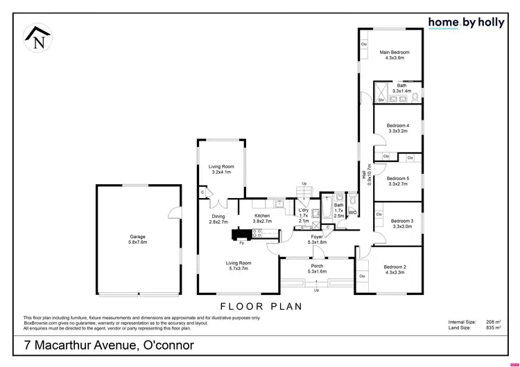 Floorplan of Homely house listing, 7 MacArthur Avenue, O'connor ACT 2602