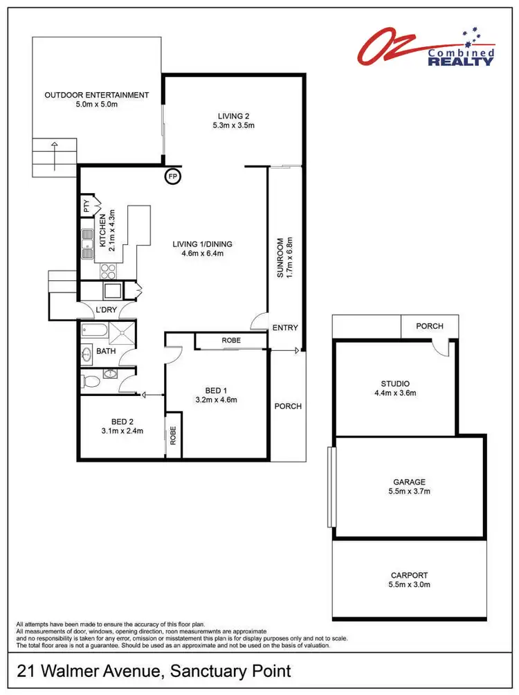 Floorplan of Homely house listing, 21 Walmer Avenue, Sanctuary Point NSW 2540