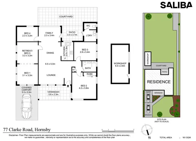 Floorplan of Homely house listing, 77 Clarke Road, Hornsby NSW 2077